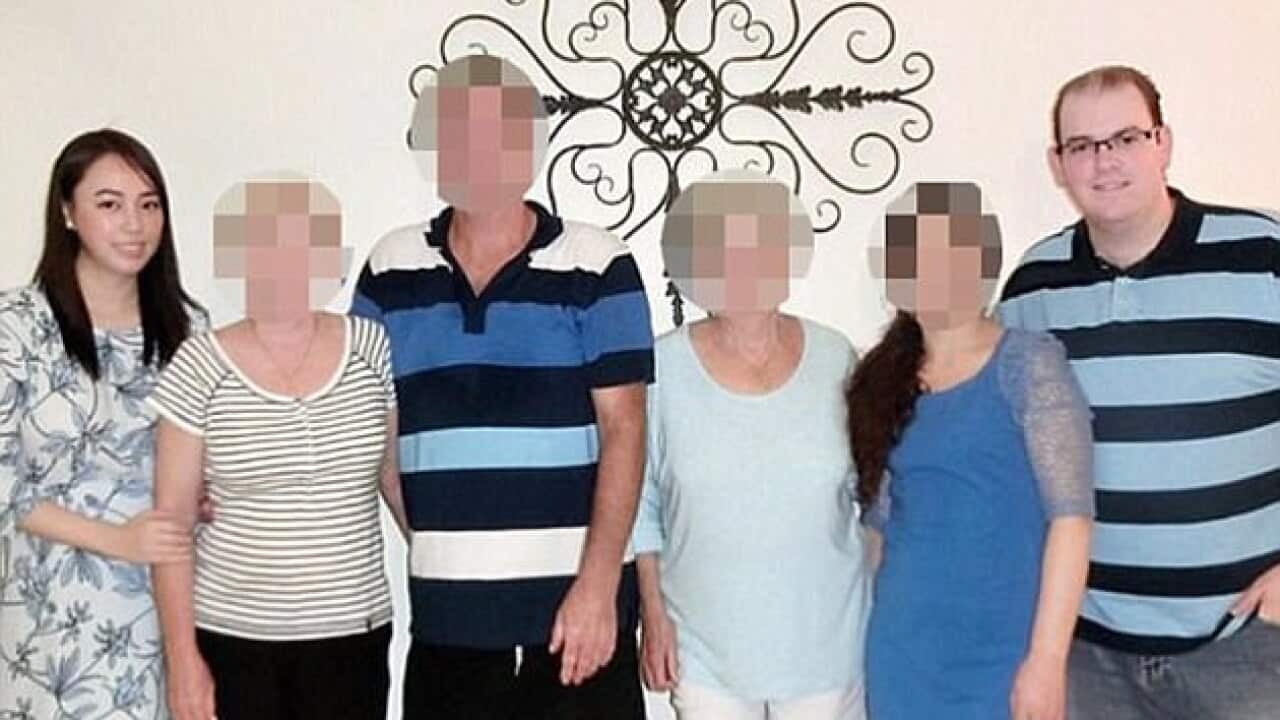 Barrett (far right), an IT worker, drove Ms Leng's naked body to Snapper Point, north of Sydney