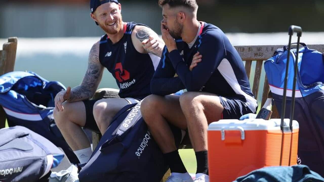 England's Ben Stokes (left) and Alex Hales