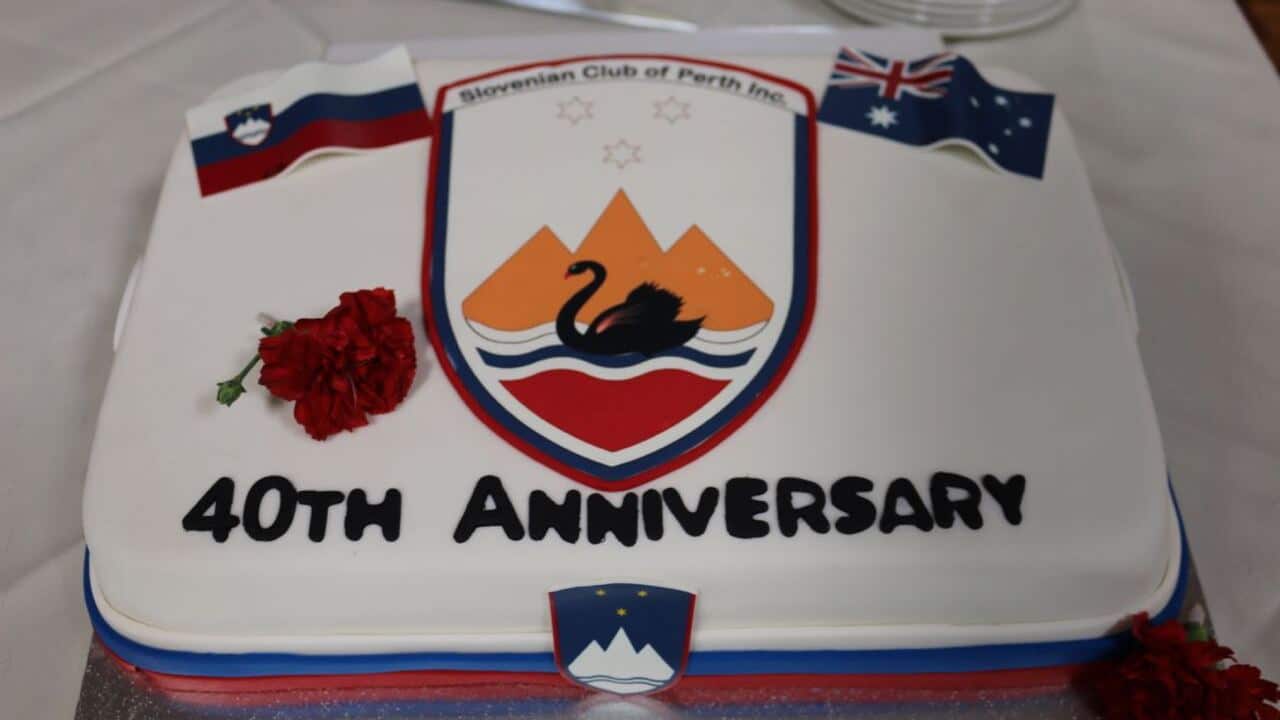 Slovenian Club Perth 40th anniversary cake.