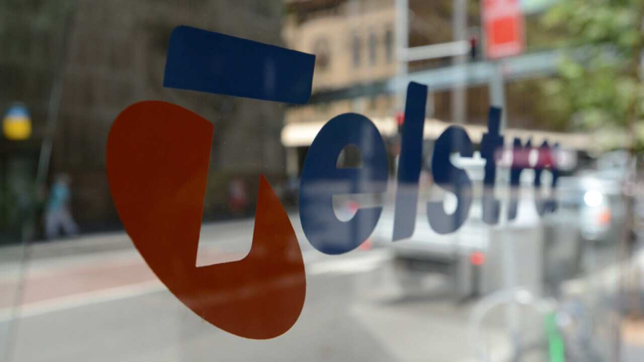 Telstra signage in the CBD, Sydney