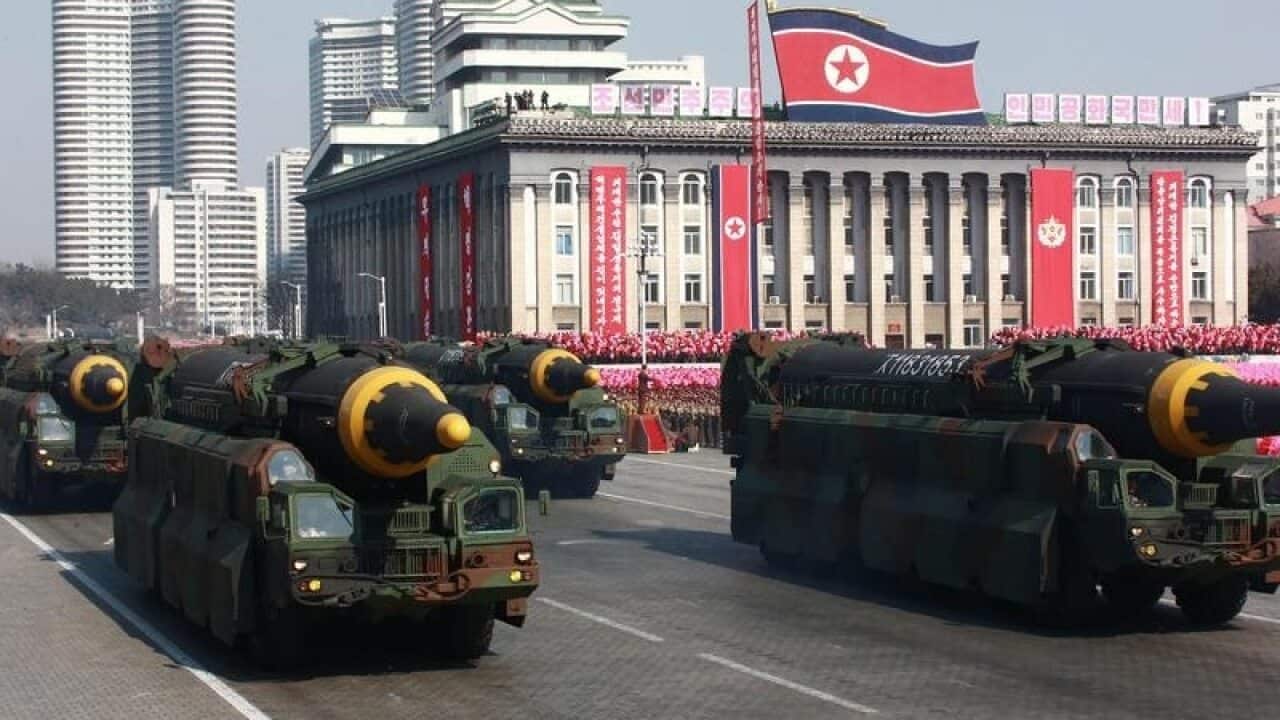 North Korean government missiles