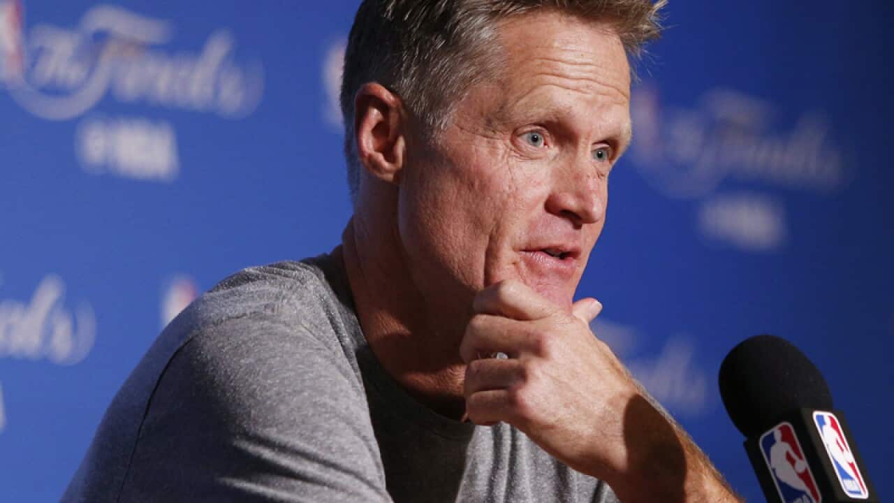 Golden State Warriors head coach Steve Kerr