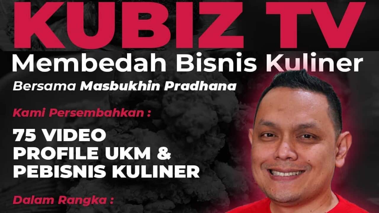 This year Cak Bukhin combined his talent in communications and cuisine to establish KUBIZ TV, a new digital way to market culinary enterprises.