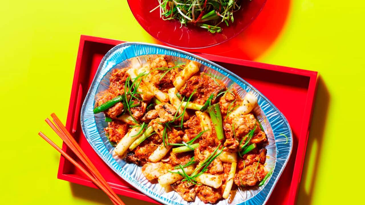 Stir-fired spicy chicken