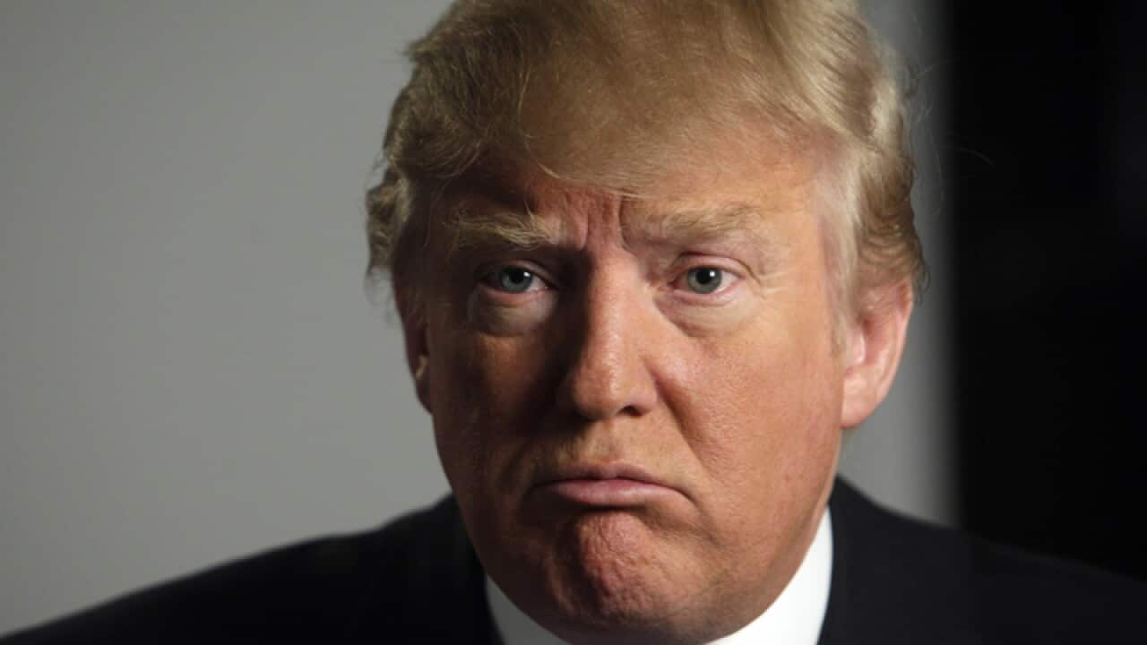 Donald Trump is interviewed in New York