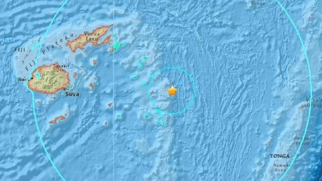 The location of the quake.
