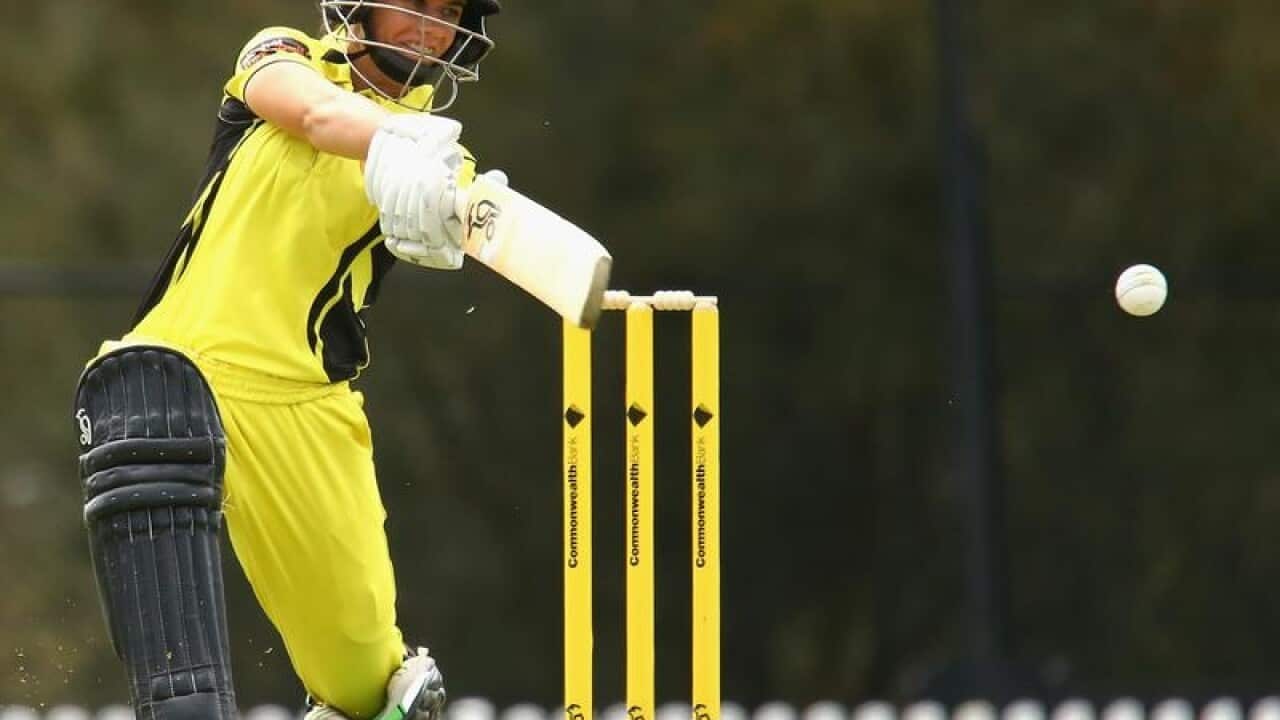 File image of Nicole Bolton of the Fury hitting the cricket ball.