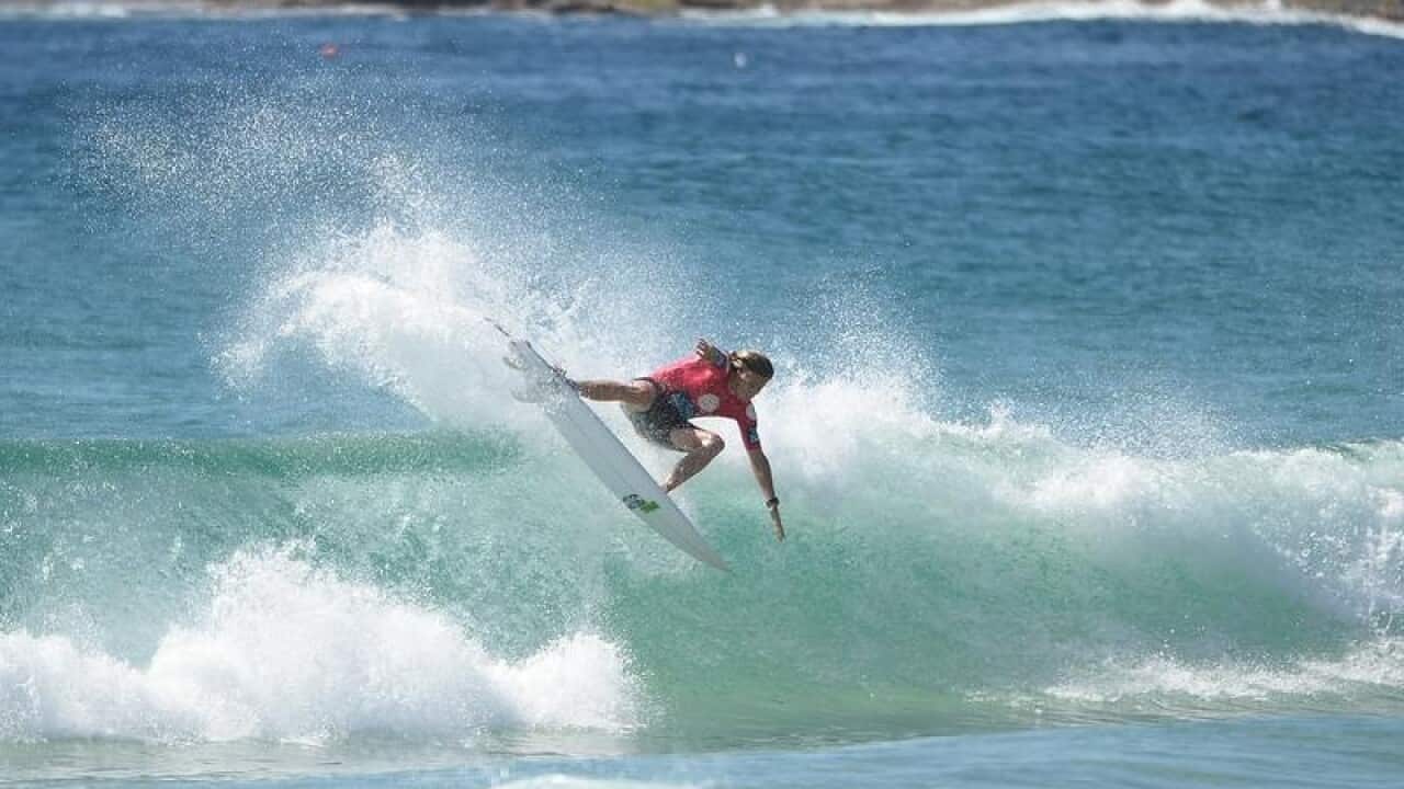 A surfer on the NSW north coast