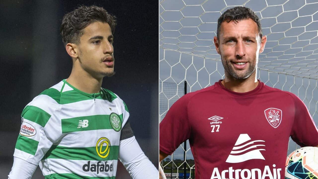 Daniel Arzani (L), Scott McDonald