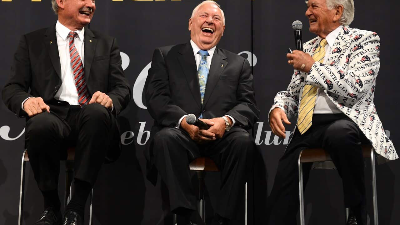 Alan Bond during the 30th anniversary of Australia's win at America's Cup, in Sydney, Thursday, Sep. 26, 2013.
