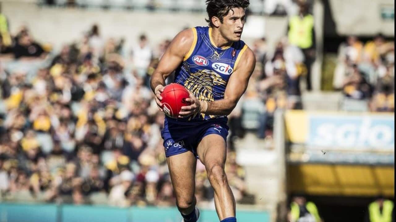 West Coast Eagles midfielder Sharrod Wellingham