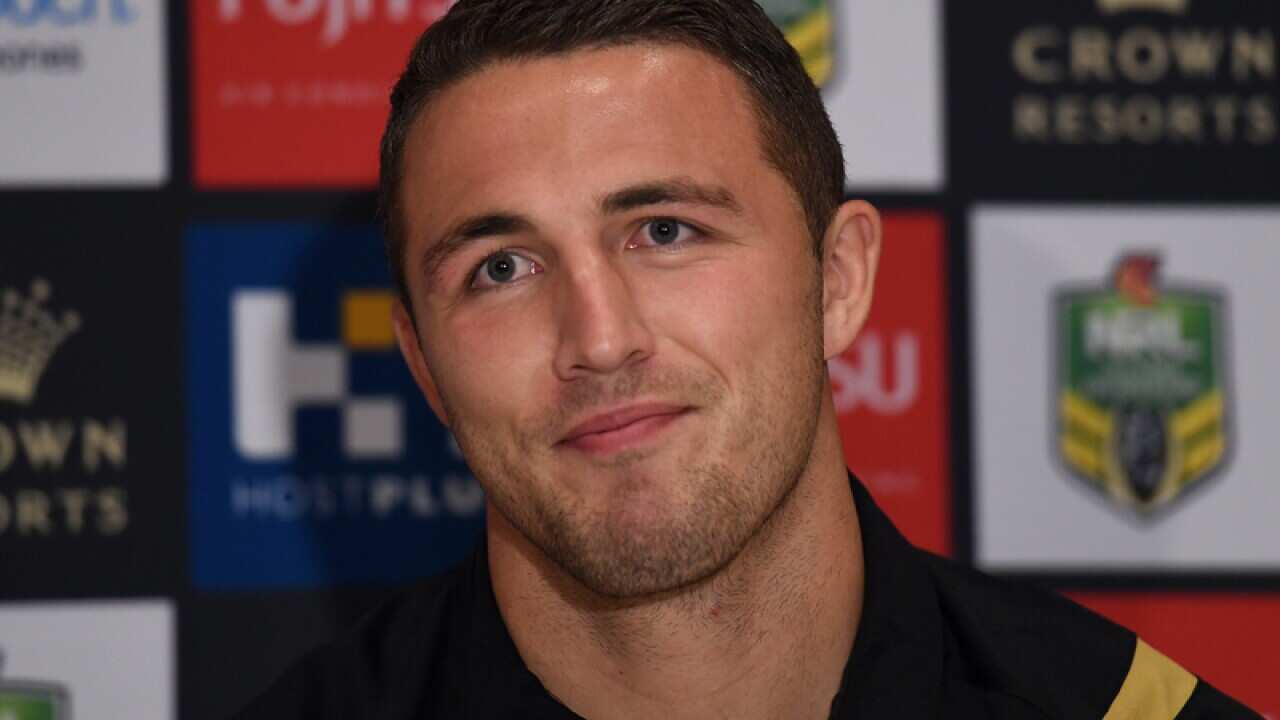 Returning South Sydney Rabbitohs NRL player Sam Burgess
