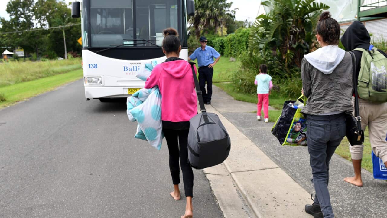 Cabbage Tree Island residents evacuate their homes