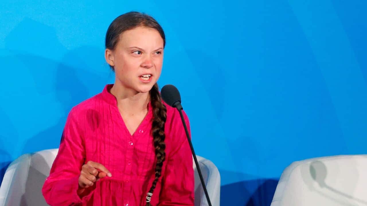 Greta Thunberg at press conference