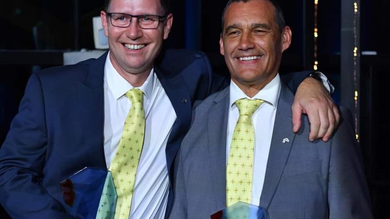 Australians of the Year Dr Richard Harris and Craig Challen.