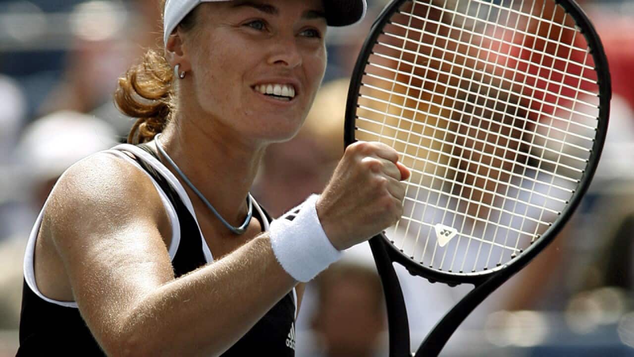 Former tennis star Martina Hingis
