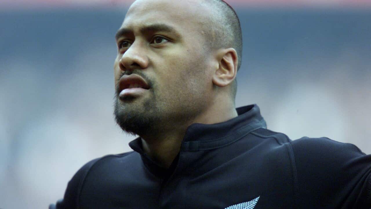 File photo dated 09-11-2002 of Jonah Lomu of New Zealand.(David Davies/PA Wire)