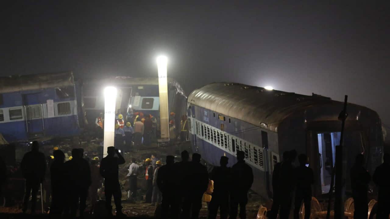 an Indore-Patna Express train derailed