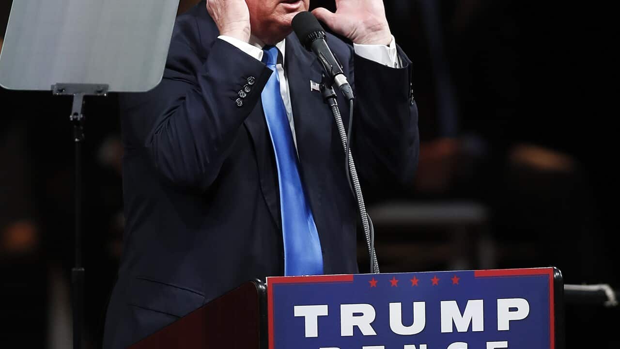 Republican presidential candidate Donald Trump