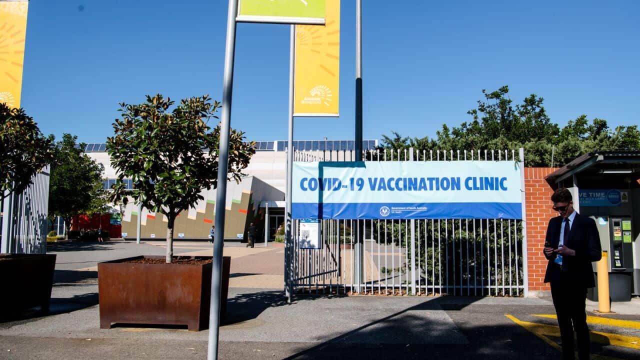 The Adelaide Showgrounds Vaccination Centre in Adelaide