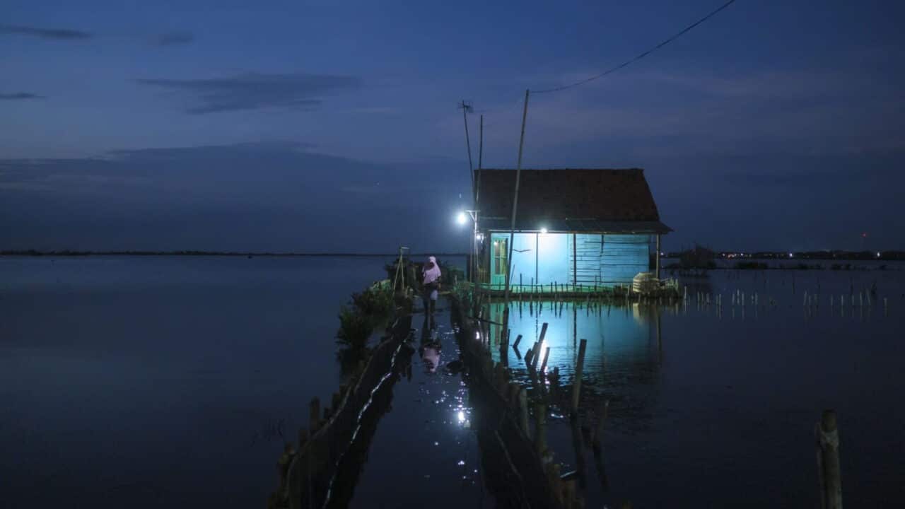 Rising waters in Pekalongan.