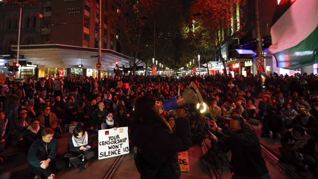 Freedom Flotilla Protest in Melbourne, Australia - 09 Jun 2025