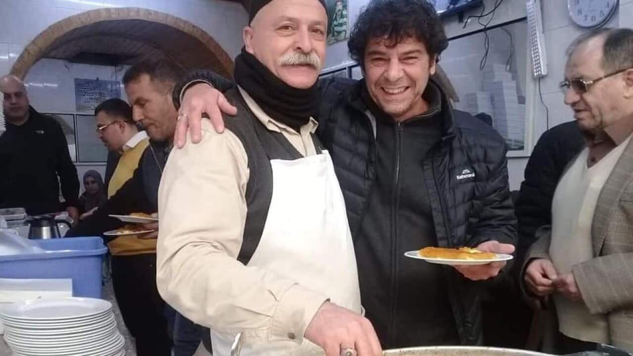 One of Nablus's Knafeh Masters with Mousa Al Khayat in Nablus