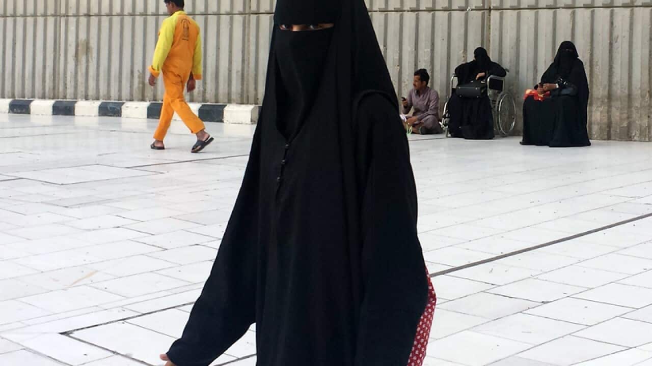 A Saudi woman in Mecca
