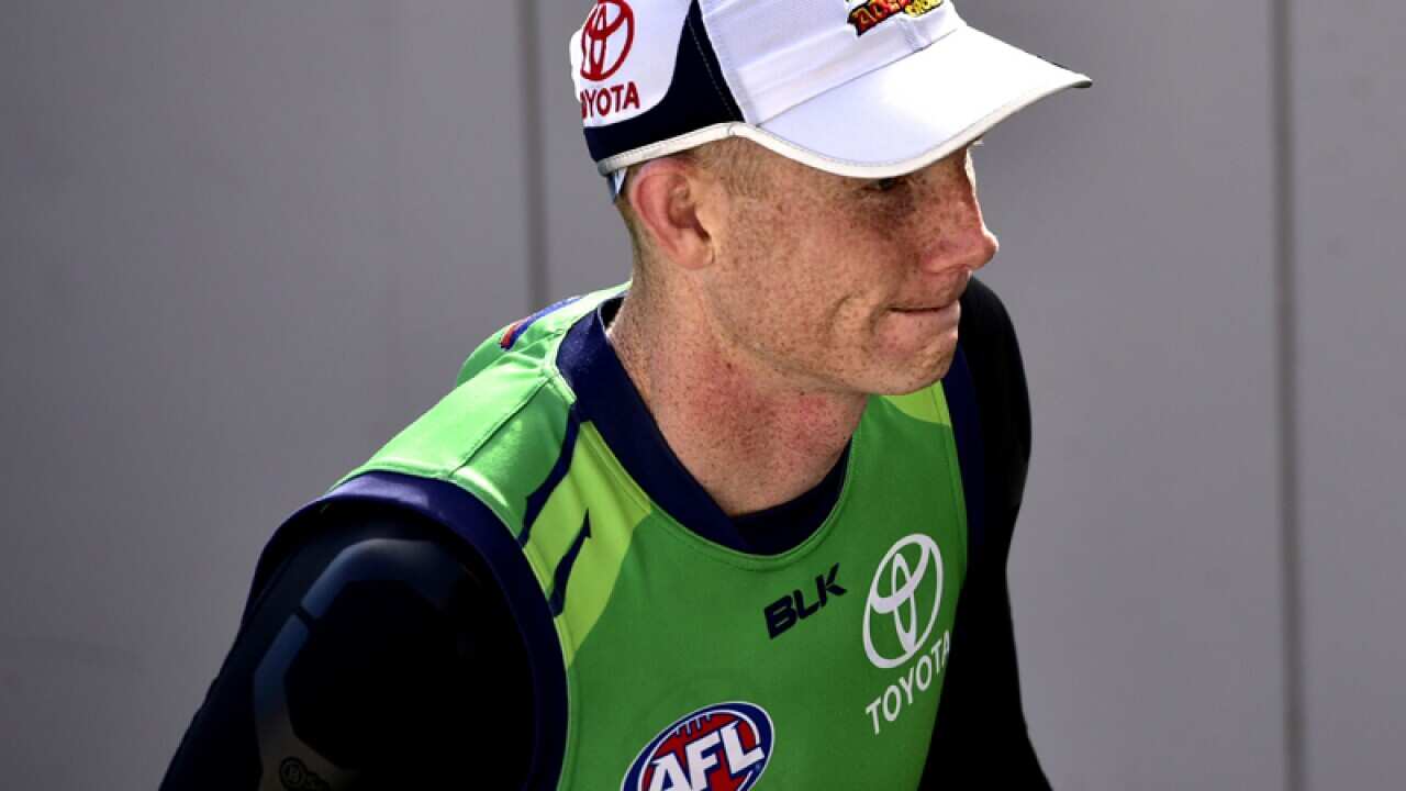 Sam Jacobs during the Adelaide Crows training session
