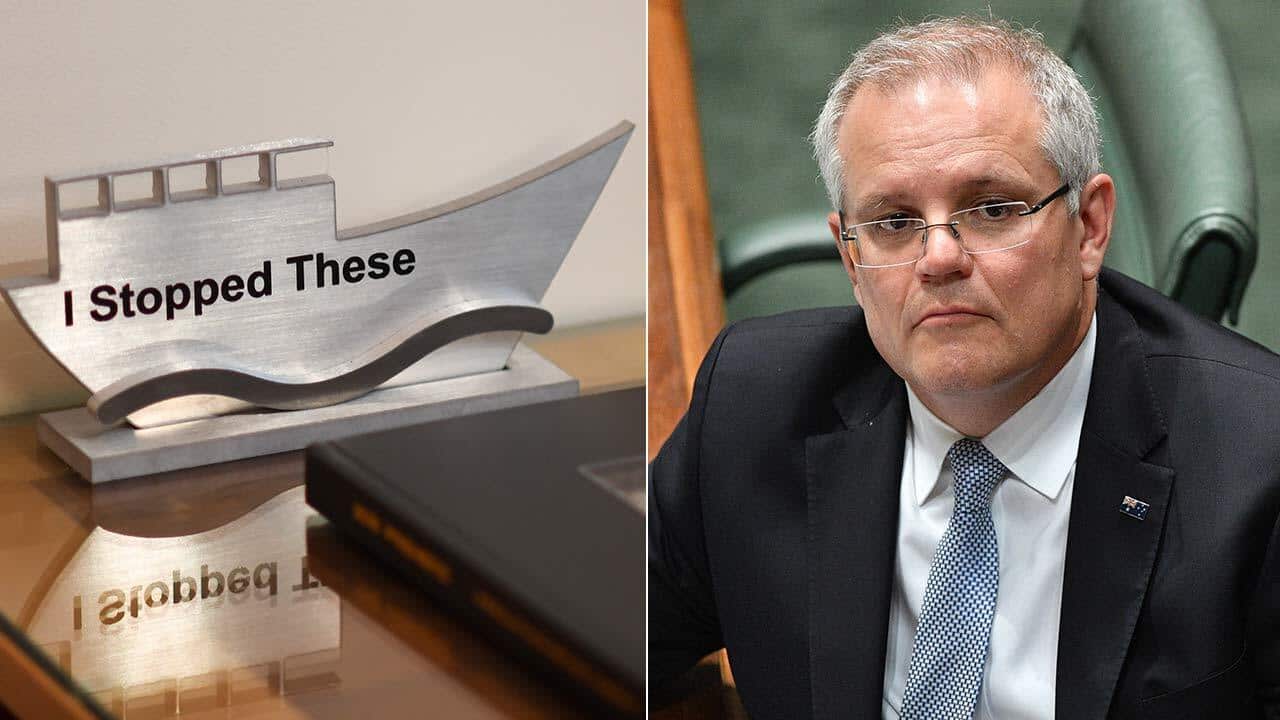 The Prime Minister's boat trophy is causing waves overseas.