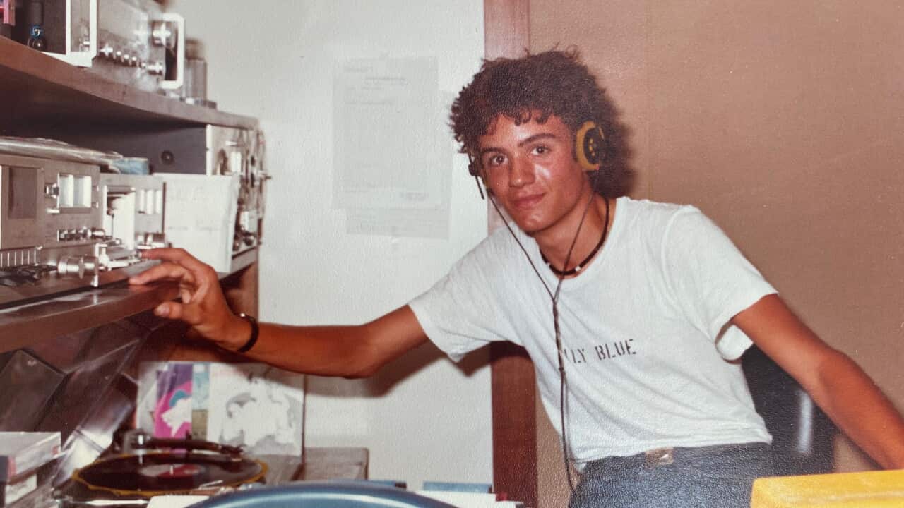 Alexa Favali at Radio Versilia around 1983