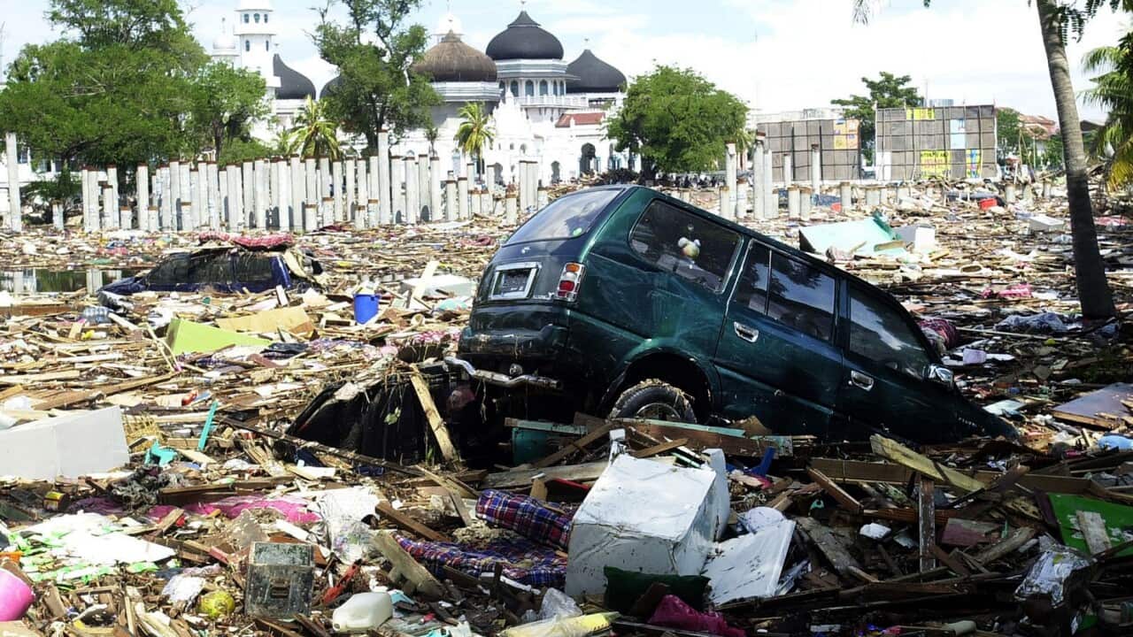 Indonesia Tsunami Debris