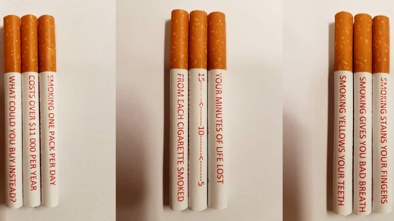 Des messages de prévention directement sur les cigarettes, c'est l'idée que défend le chercheur australien Aaron Drovandi
