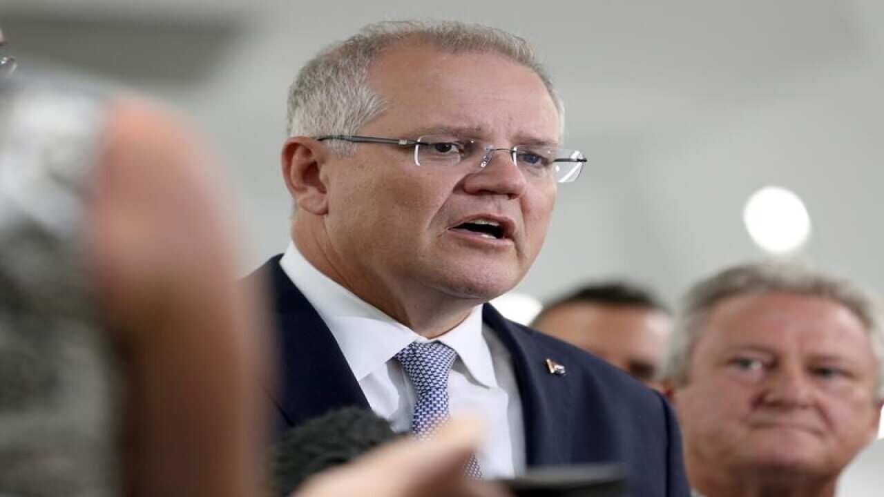 Prime Minister Scott Morrison at James Cook University in Cairns.