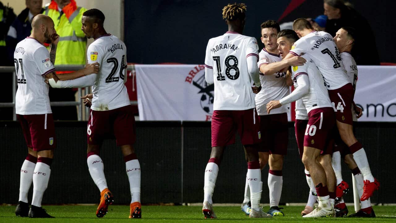 Birkir Bjarnason Mile Jedinak Aston Villa Championship Bristol City