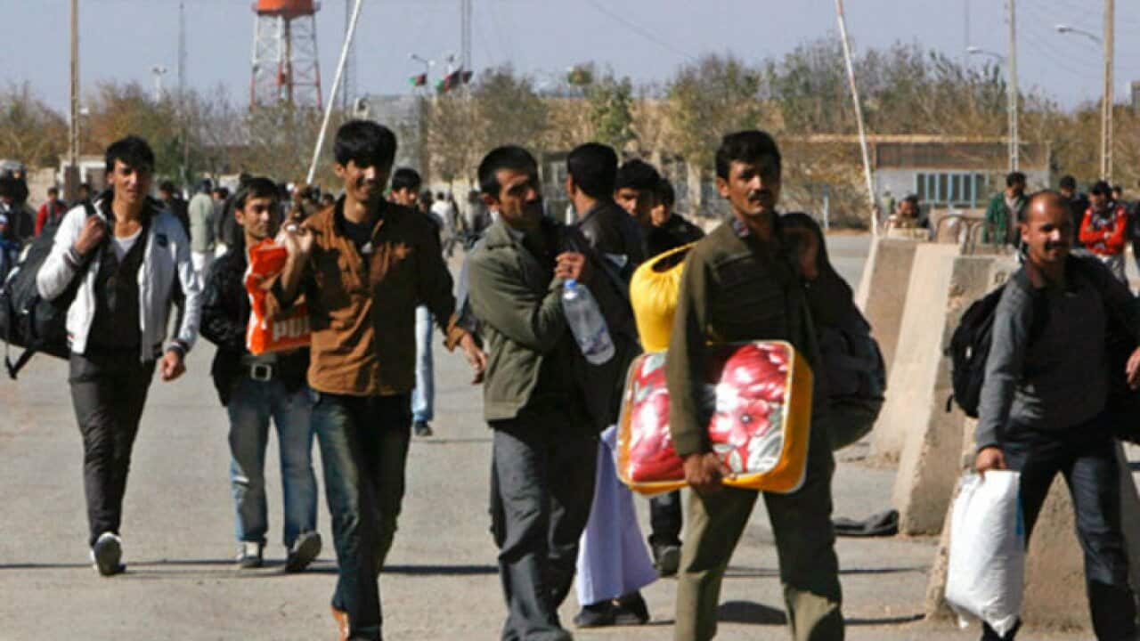 Afghan returnees from Iran