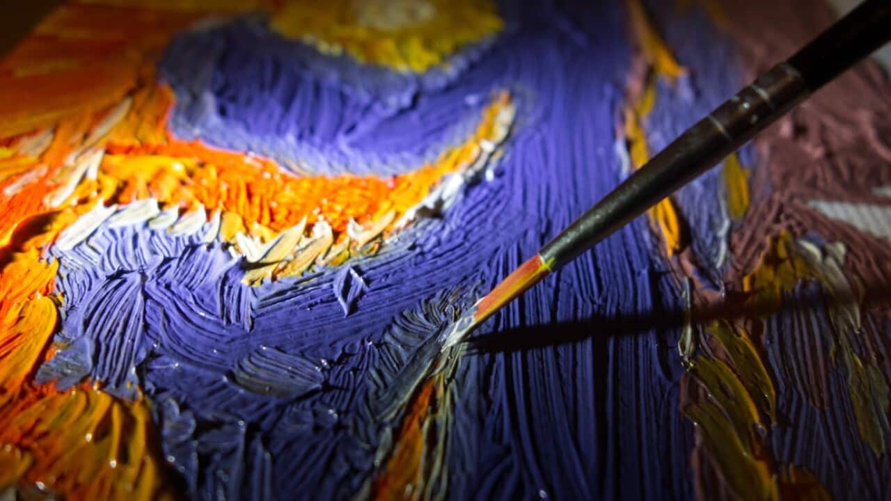 The pigments can look very different when viewed with terahertz ‘eyes’.