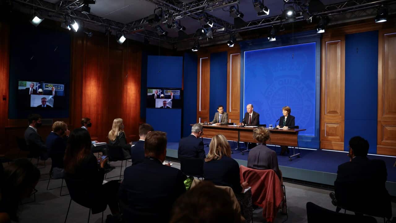 Joint Committee on Vaccination and Immunisation at a media briefing in Downing Street, London