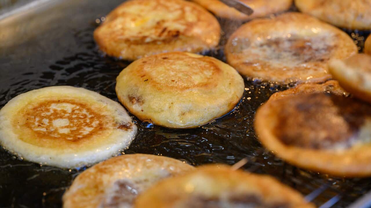 Hotteok, Korean Syrup-filled Pancake, is also more specialised in some districts