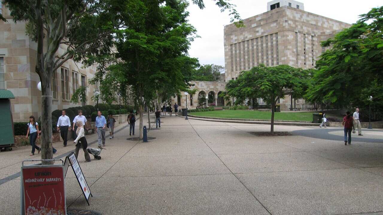 File image of University of Queensland campus in Brisbane. Queensland announced its roadmap for the return of international students in 2022.