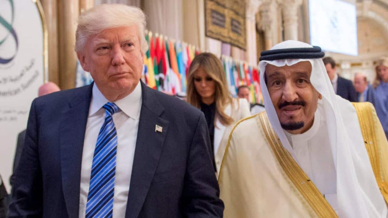 US President Dnald Trump and Saudi Arabia King Salman Bin Abdulaziz Al-Saud