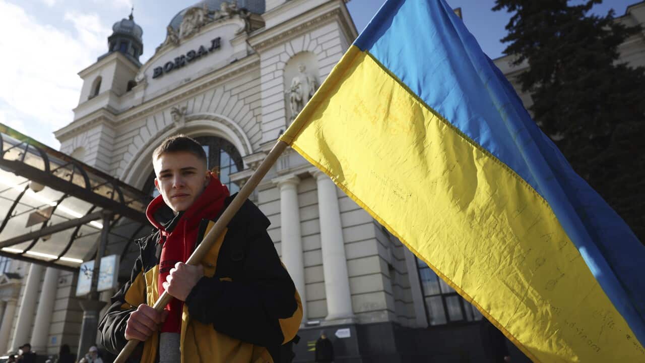 National flag of Ukraine