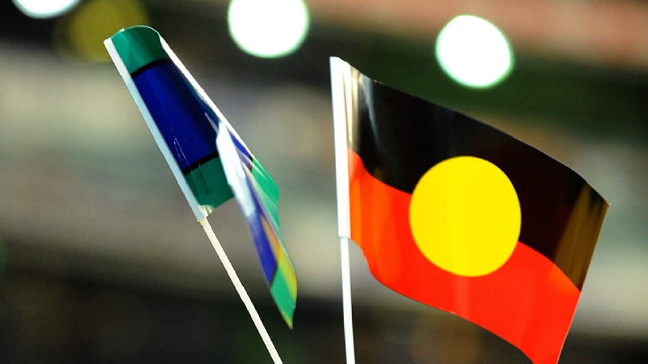Indigenous flags in Melbourne