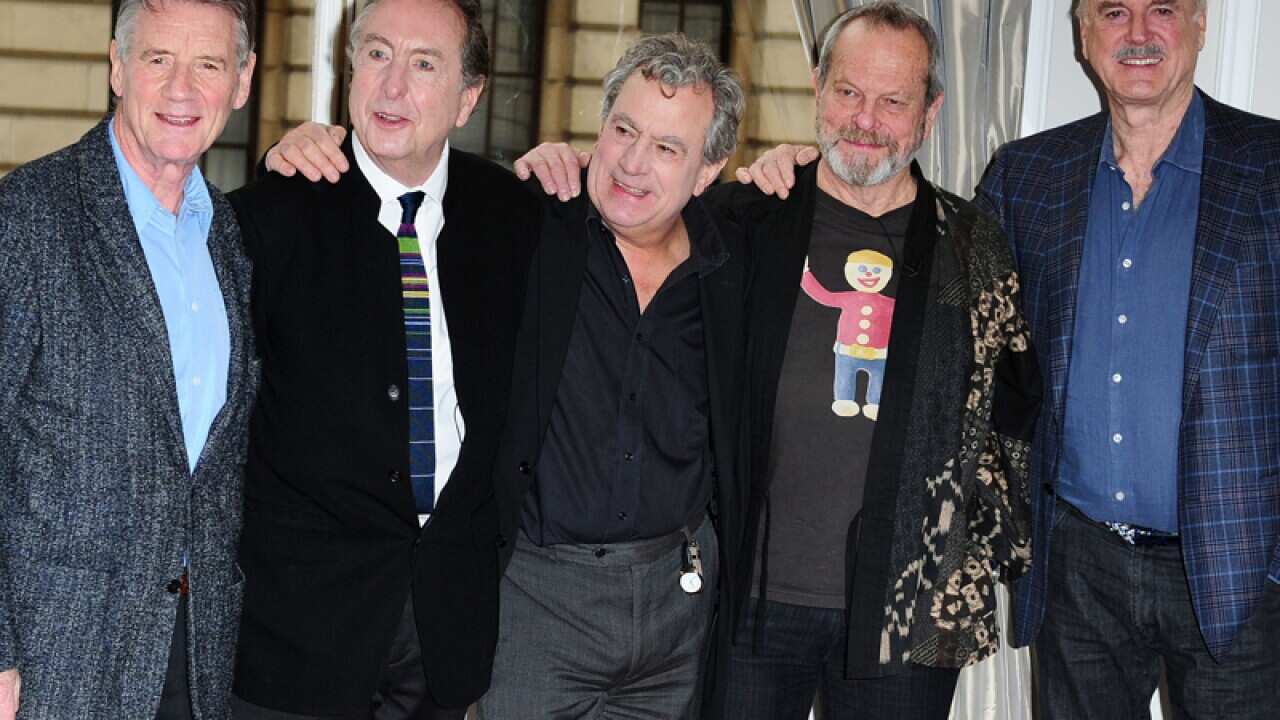 Monty Python crew in London