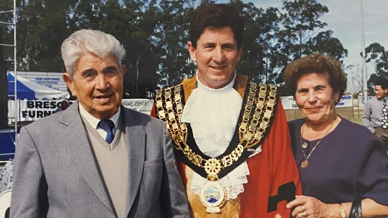 Tony Campolongo with his parents