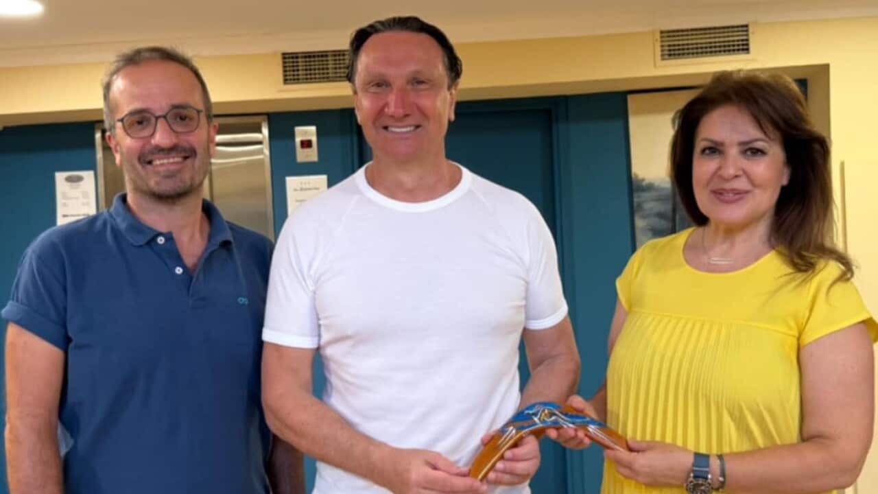 Lefto to right - YMCA of Thessaloniki Yorgos= GCM President Bill Papastergiadis -Maria Papada Foreign Affairs Ministry.jpg