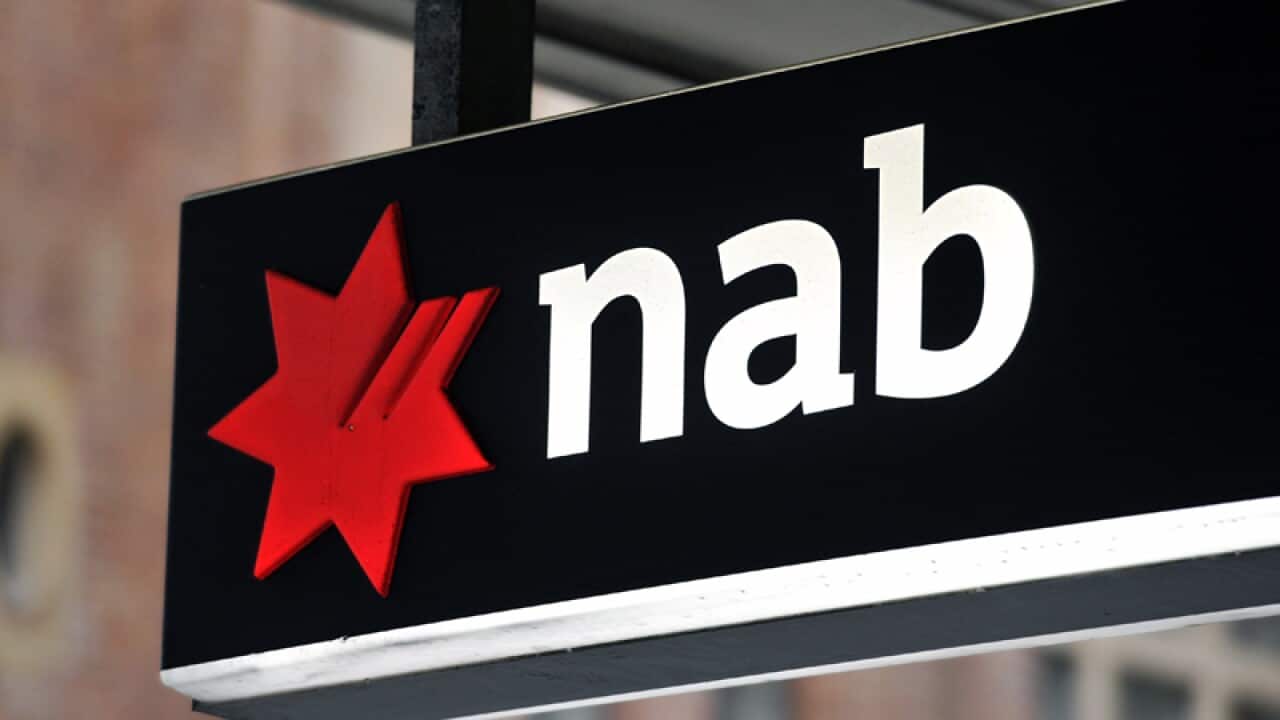 NAB banking signage