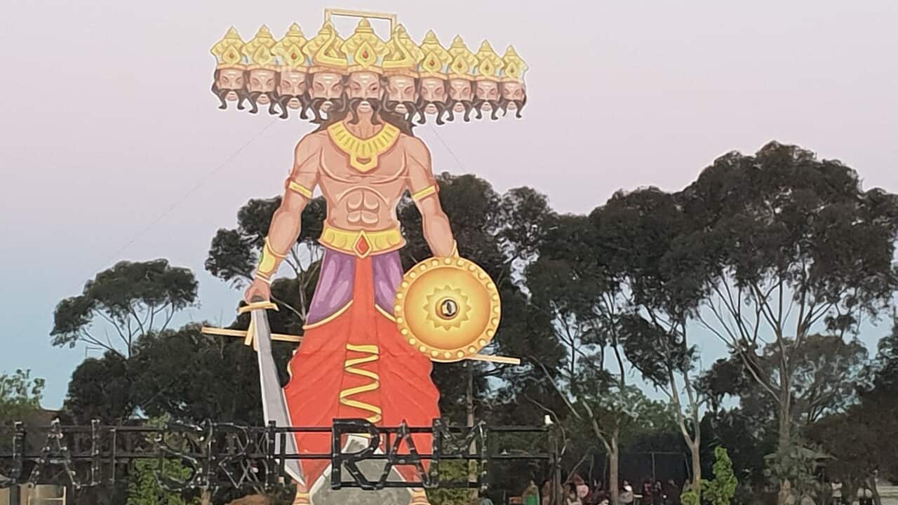 dussehra celebration ended with the burning of Ravana's effigy.