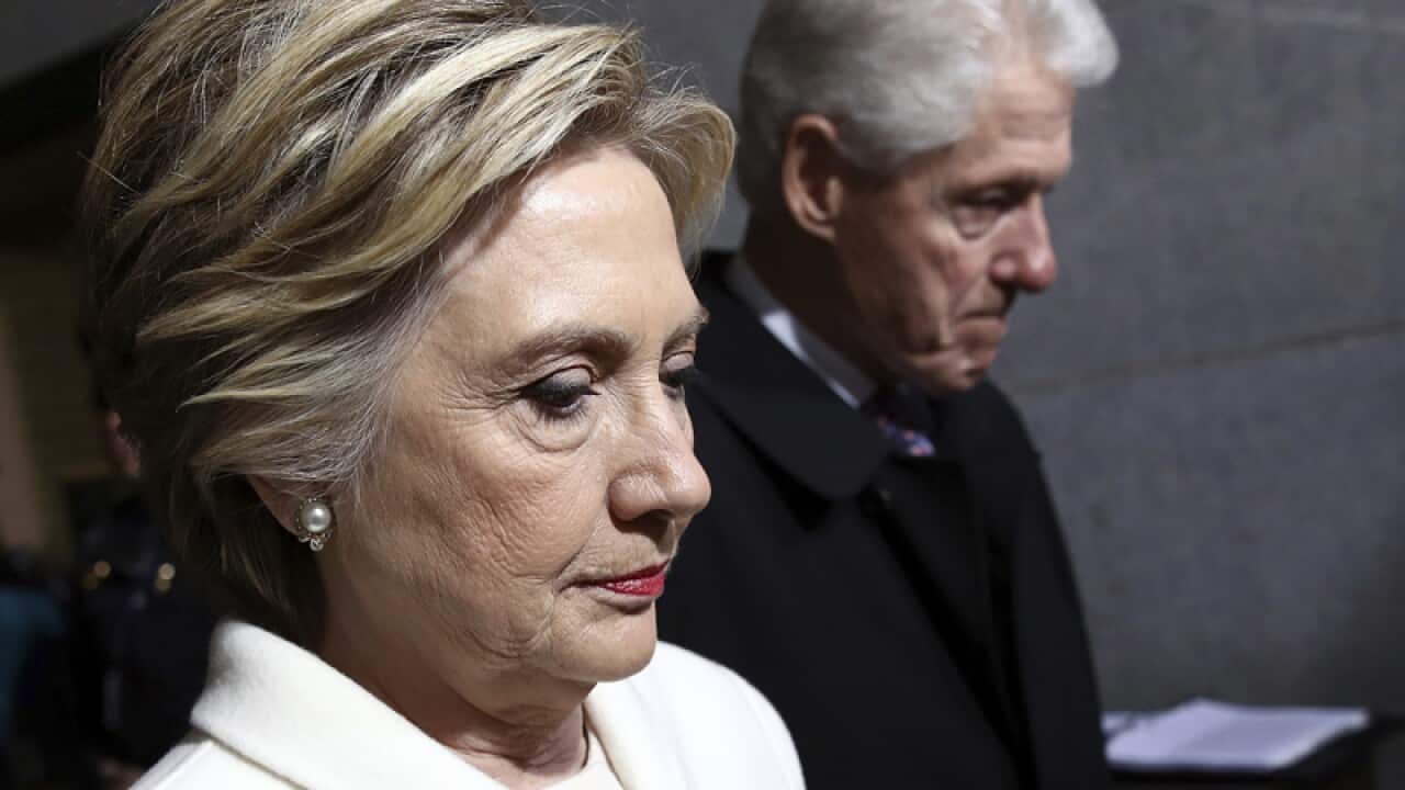 Hillary Clinton and her husband, former US President Bill Clinton