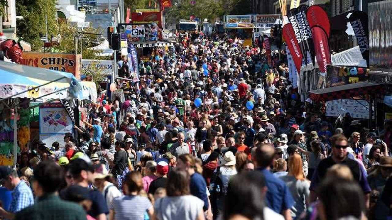Big crowds attend the Royal Exhibition Show (the Ekka) in Brisbane